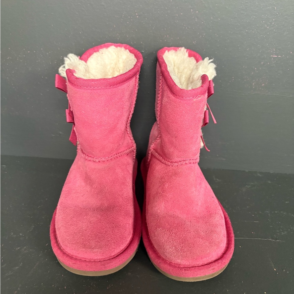 UGG Fuchsia Kids Boots with Cream Interior